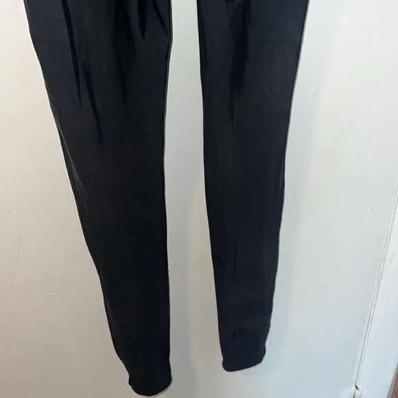 SPANX Black Sueded Shimmer Leggings-M - Picture 7 of 10